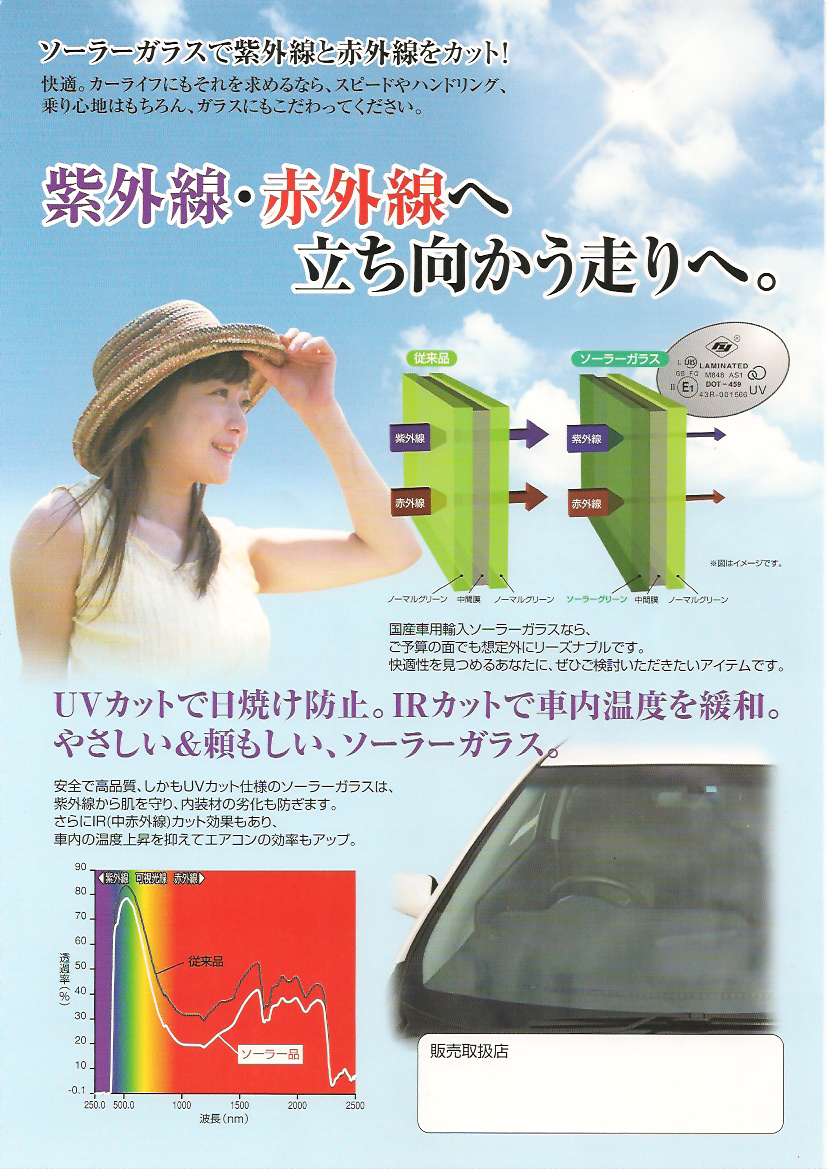 海外製ガラス説明チラシ
